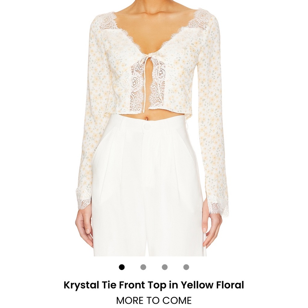 Krystal Tie Front Top in Yellow Floral
MORE TO COME